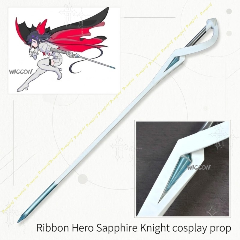 Anime Merchandise Usa - Sapphire Knight Cosplay Prop Ribbon Hero