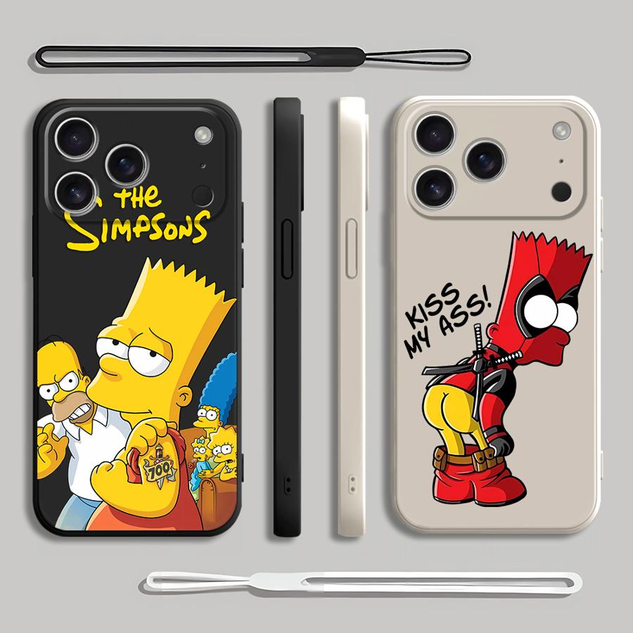 Red Bart Simpson Phone Cover C - đánh giá và giá Lanyard Anime Logo
