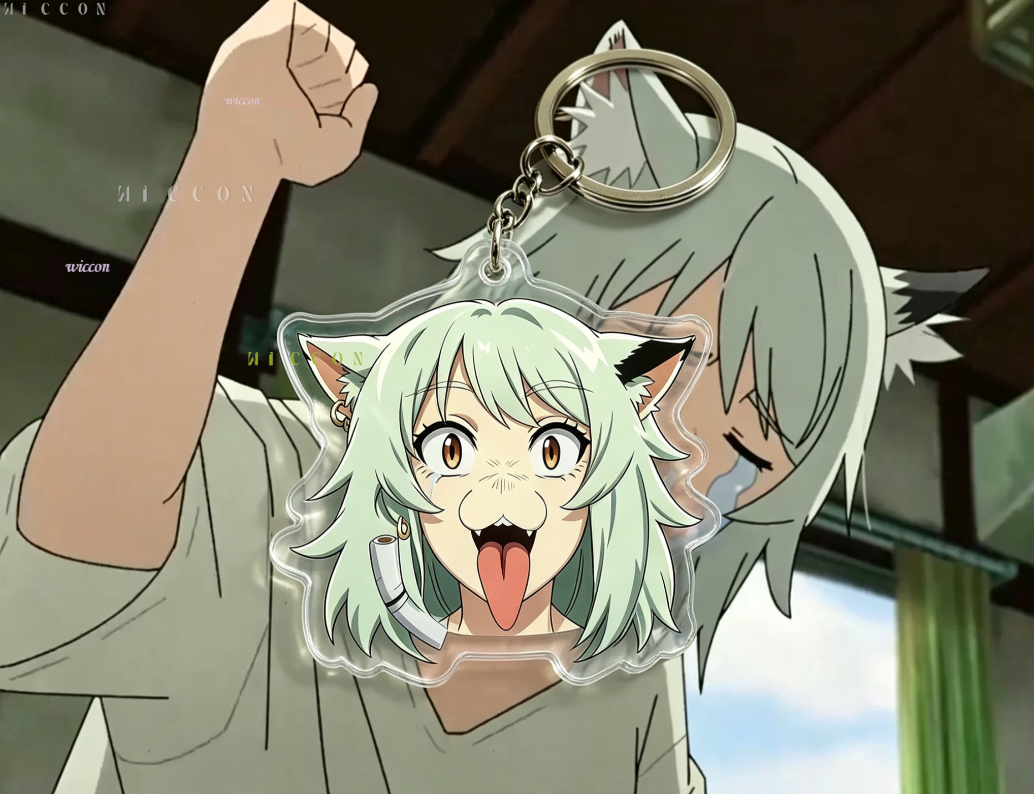 Chainsmoker Cat Keychain Yanik - đánh giá và giá Anime Tote Bag