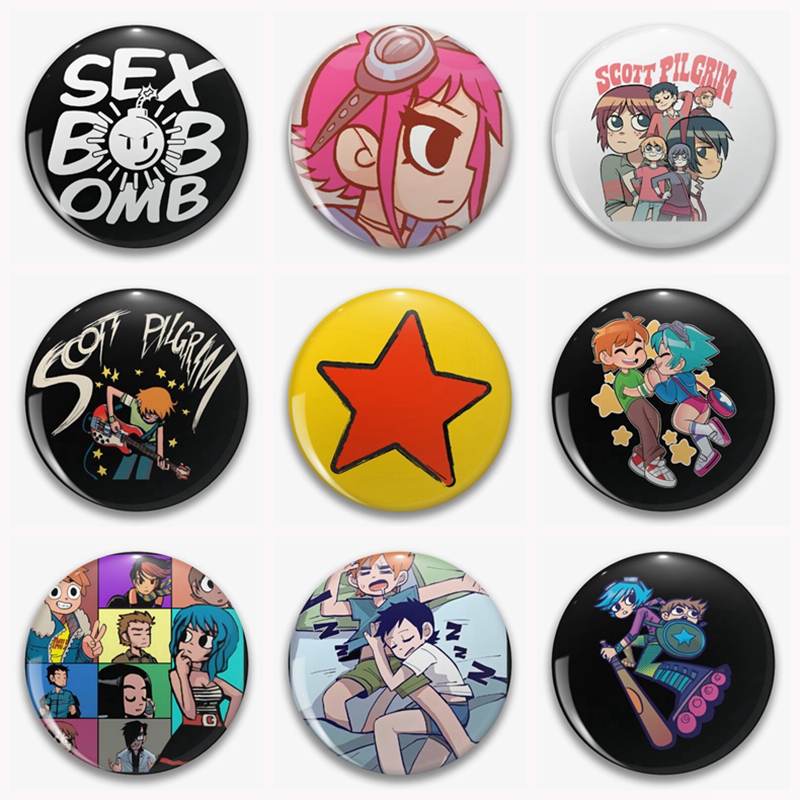 31Style Anime Scott Pilgrim Wa - đánh giá và giá Pin Button Badge