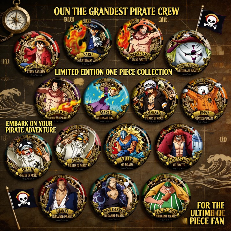 ONEPIECE Anime Badge Pin C Typ - đánh giá và giá Anime Merchandise Types