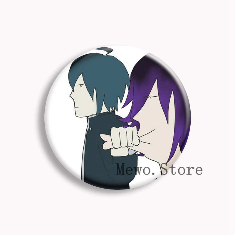 Kokichi Ouma Shuichi Saihara D - đánh giá và giá Pin Button Badge