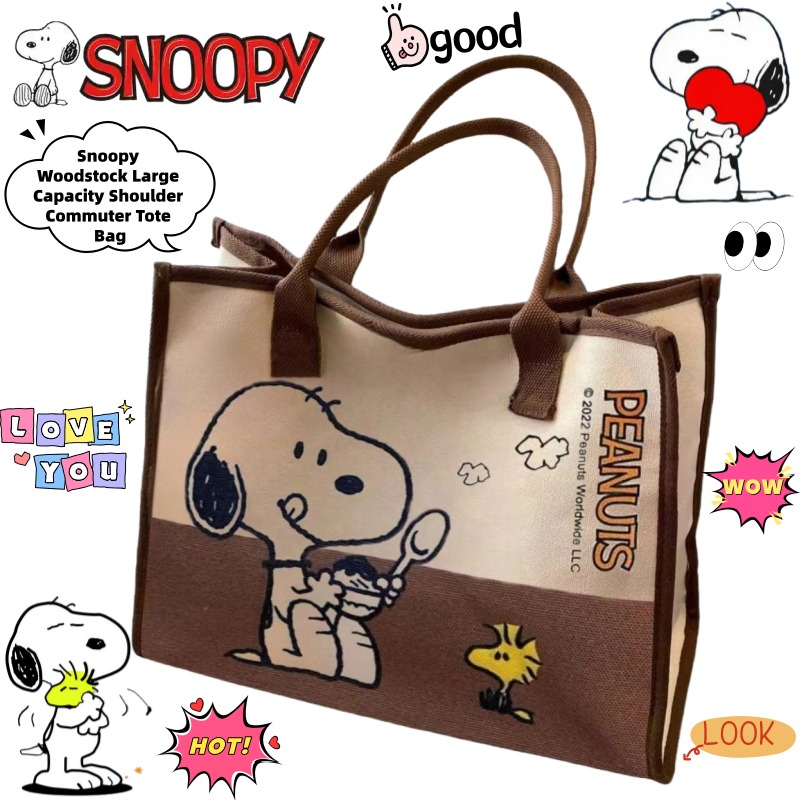 Snoopy Woodstock Cartoon Large - đánh giá và giá Anime Tote Bag