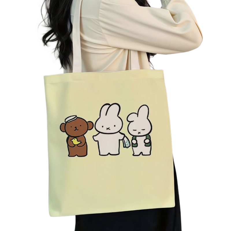 Sweet Miffy Bunny Cute Creativ - đánh giá và giá Anime Tote Bag