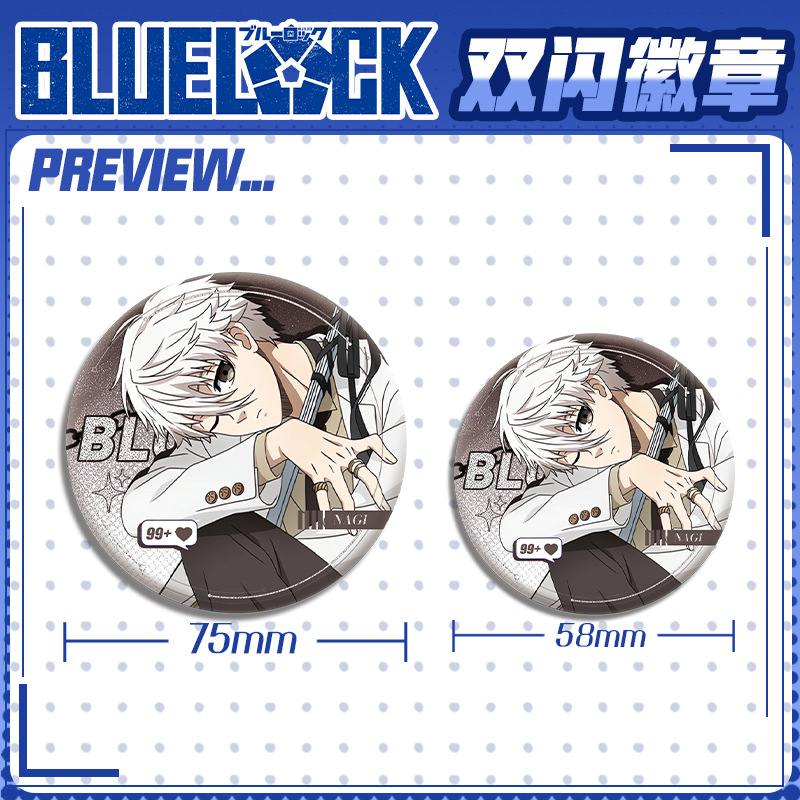 Blue Lock Anime Manga Cosplay  - đánh giá và giá Pin Button Badge